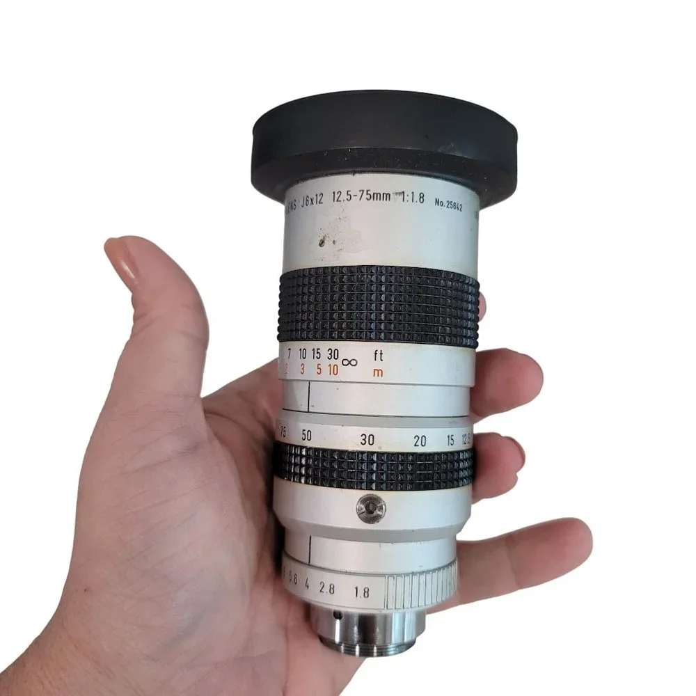 Camera lens bundle. TV Zoom Lens J6x12, Auto Zoom 80-200 f3.8, FD 50mm 1:1.8